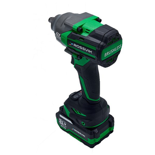 Гайковерт аккумуляторный 1/2", 21 В,1000 Нм, 1*4 Ач LMS, бесщеточ. двиг. ROSSVIK Гайковерт аккумуляторный 1/2", 21 В,1000 Нм, 1*4 Ач LMS, бесщеточ. двиг. ROSSVIK