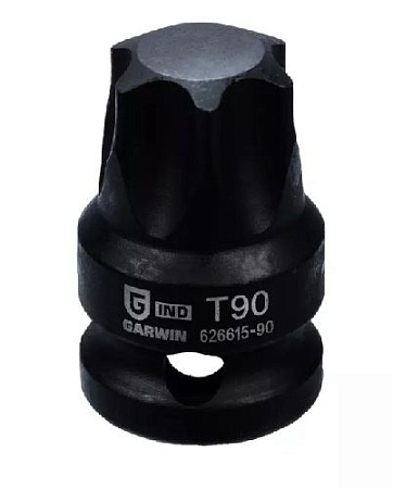 Головка торцевая ударная Torx 1/2" T90, L=38 мм Garwin Головка торцевая ударная Torx 1/2" T90, L=38 мм Garwin