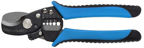 Кабелерез 170 мм (до 12 мм) со стриппером (2,5-8,0 мм2) HOEGERT Кабелерез 170 мм (до 12 мм) со стриппером (2,5-8,0 мм2) HOEGERT