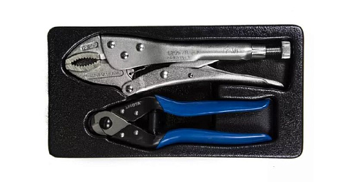 Набор инструмента: тиски, кабелерез 2 пр в ложементе EVA Licota Набор инструмента: тиски, кабелерез 2 пр в ложементе EVA Licota