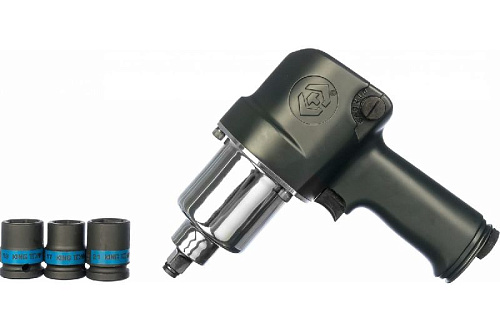 Гайковерт пневматический 1/2" 881 Нм с набором головок (3 шт) KING TONY Гайковерт пневматический 1/2" 881 Нм с набором головок (3 шт) KING TONY