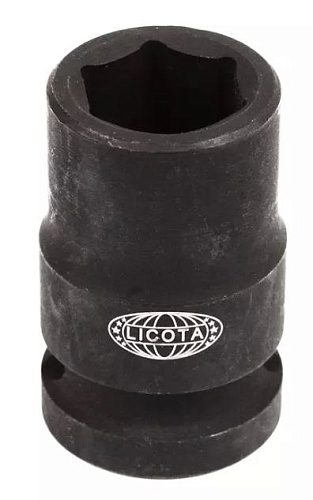 Головка торцевая ударная 1/2" 15 мм, 6 гр., CrMo Licota Головка торцевая ударная 1/2" 15 мм, 6 гр., CrMo Licota