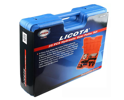 Съемник гидравлический универсальный 10 т (23 предм) Licota Съемник гидравлический универсальный 10 т (23 предм) Licota
