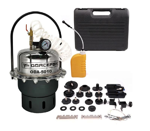 Установка для прокачки тормозной системы и системы сцепления пневматическая 5 л ОДА Сервис Установка для прокачки тормозной системы и системы сцепления пневматическая 5 л ОДА Сервис