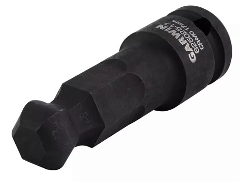Головка торцевая ударная HEX 1/2" Н17 мм L=78 мм с шаром GARWIN Головка торцевая ударная HEX 1/2" Н17 мм L=78 мм с шаром GARWIN