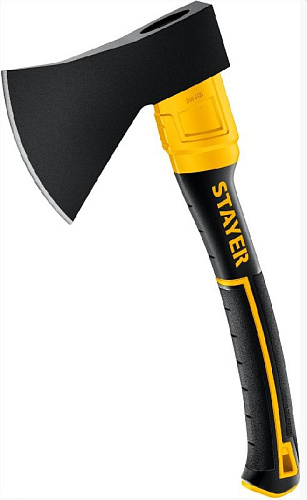 Топор 1200 г, 410 мм, округлое лезвие, кованый STAYER FIBERGLASS Топор 1200 г, 410 мм, округлое лезвие, кованый STAYER FIBERGLASS