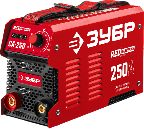 Инвертор сварочный 250 А, ММА, IGBT, форсаж дуги, горячий старт ЗУБР RED MACHINE Инвертор сварочный 250 А, ММА, IGBT, форсаж дуги, горячий старт ЗУБР RED MACHINE