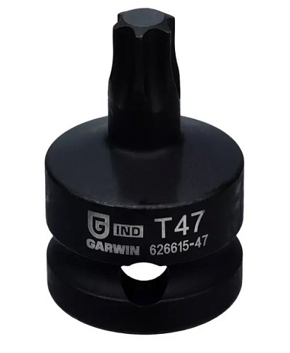 Головка торцевая ударная Torx 1/2" T47, L=38 мм Garwin Головка торцевая ударная Torx 1/2" T47, L=38 мм Garwin