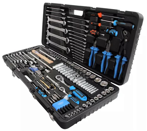 Набор инструмента 167 предм. (1/4", 1/2") кейс Licota Набор инструмента 167 предм. (1/4", 1/2") кейс Licota