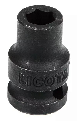 Головка торцевая ударная 1/2" 13 мм, 6 гр., CrMo Licota Головка торцевая ударная 1/2" 13 мм, 6 гр., CrMo Licota