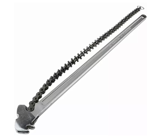 Съемник масляных фильтров цепной 170 мм, рукоять 610 мм SpecX Съемник масляных фильтров цепной 170 мм, рукоять 610 мм SpecX