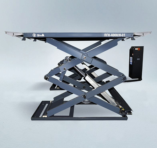 Подъемник ножничный электрогидравлический 3,2 т напольный 380 В ПГН-4000/Н-01 SIVIK Подъемник ножничный электрогидравлический 3,2 т напольный 380 В ПГН-4000/Н-01 SIVIK