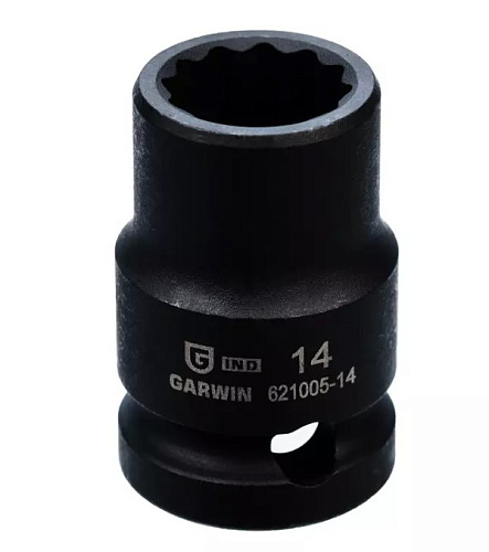 Головка торцевая ударная 1/2" 14 мм, 12 гр. GARWIN Головка торцевая ударная 1/2" 14 мм, 12 гр. GARWIN