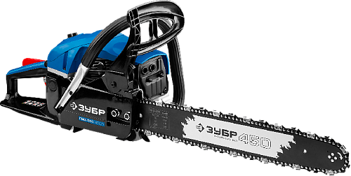 Бензопила 2,4 кВт/3,3 л.с., шина 18"/45 см (0,325", 72 зв) ЗУБР Профессионал Бензопила 2,4 кВт/3,3 л.с., шина 18"/45 см (0,325", 72 зв) ЗУБР Профессионал