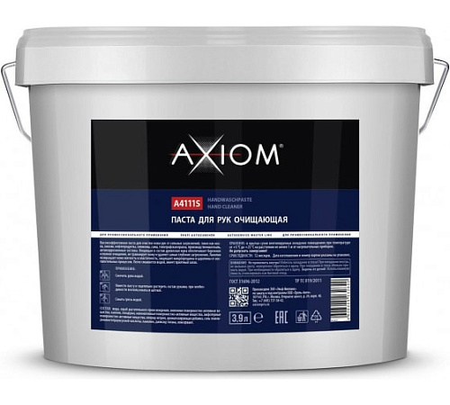 Паста для рук очищающая 3,9 л (ведро) на основе древесной муки AXIOM Паста для рук очищающая 3,9 л (ведро) на основе древесной муки AXIOM