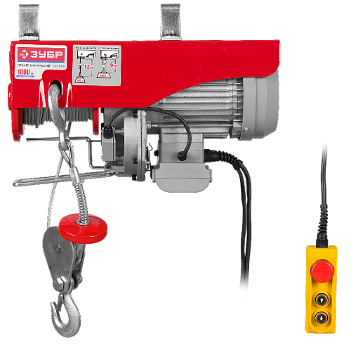 Тельфер 1600 Вт, 1000/500 кг ЗУБР Тельфер 1600 Вт, 1000/500 кг ЗУБР