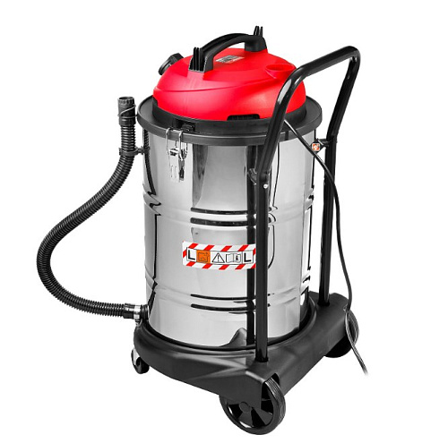 Пылесос 60 л, 1400 Вт сухая и влажная уборка, корпус из нержав. стали, розетка до 2000Вт ЗУБР Пылесос 60 л, 1400 Вт сухая и влажная уборка, корпус из нержав. стали, розетка до 2000Вт ЗУБР