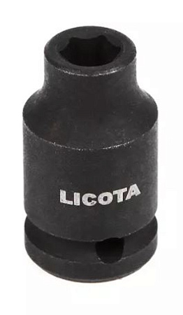 Головка торцевая ударная 1/4" 8 мм, 6 гр., CrMo Licota Головка торцевая ударная 1/4" 8 мм, 6 гр., CrMo Licota