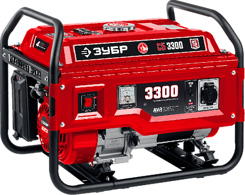 Генератор бензиновый с ручным стартером 3,3 кВт, 220 В ЗУБР МАСТЕР Генератор бензиновый с ручным стартером 3,3 кВт, 220 В ЗУБР МАСТЕР