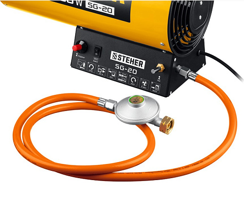 Пушка тепловая газовая 17,0 кВт, 350 м.куб/час, 1,3 кг/ч STEHER Пушка тепловая газовая 17,0 кВт, 350 м.куб/час, 1,3 кг/ч STEHER