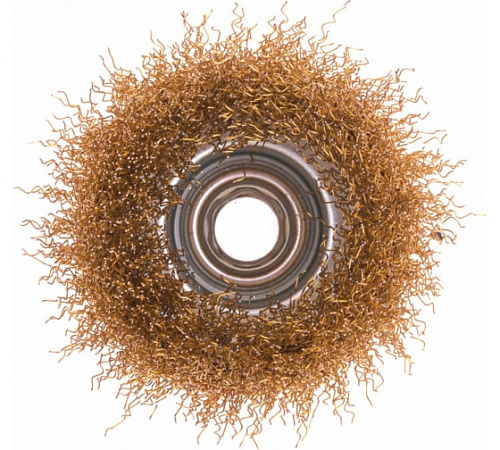 Щетка чашечная 75 мм/М14, витая латунир. проволока MATRIX Щетка чашечная 75 мм/М14, витая латунир. проволока MATRIX