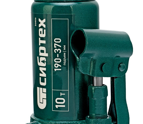 Домкрат бутылочный 10 т 190-370 мм Сибртех Домкрат бутылочный 10 т 190-370 мм Сибртех