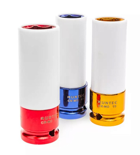 Набор головок торцевых 8-32 мм (1/2") 6 гр., 51 предм., с аксессуарами, в ложементе RUNTEC Набор головок торцевых 8-32 мм (1/2") 6 гр., 51 предм., с аксессуарами, в ложементе RUNTEC