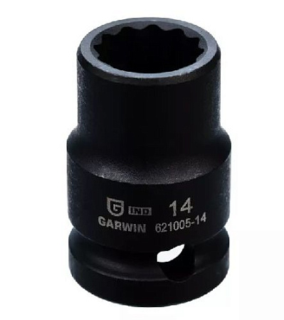 Головка торцевая ударная 1/2" 14 мм, 12 гр. GARWIN Головка торцевая ударная 1/2" 14 мм, 12 гр. GARWIN