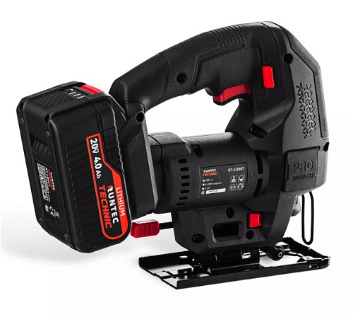 Лобзик аккумуляторный 20 В, Li-Ion, 2*4 Ач, 700 Вт, в кейсе RUNTEC TECHNIC Лобзик аккумуляторный 20 В, Li-Ion, 2*4 Ач, 700 Вт, в кейсе RUNTEC TECHNIC