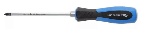 Отвертка крестовая ударная PH №2 125 мм с шестигранником под ключ HOEGERT Отвертка крестовая ударная PH №2 125 мм с шестигранником под ключ HOEGERT