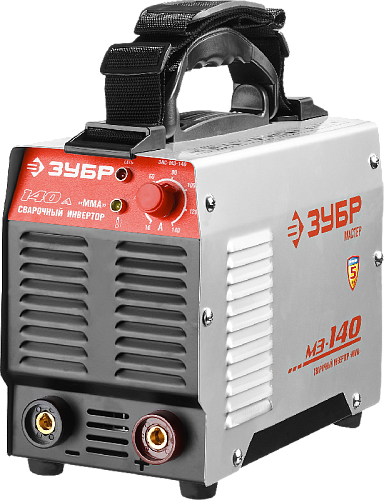 Инвертор сварочный 140 А, MMA, IGBT, форсаж дуги, горячий старт ЗУБР Инвертор сварочный 140 А, MMA, IGBT, форсаж дуги, горячий старт ЗУБР