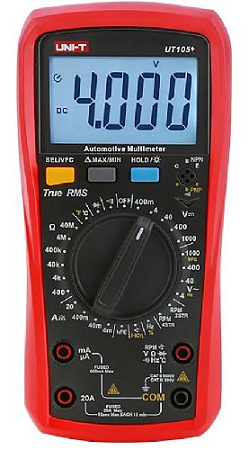 Мультиметр цифровой автомобильный UNI-T UT105+ Мультиметр цифровой автомобильный UNI-T UT105+