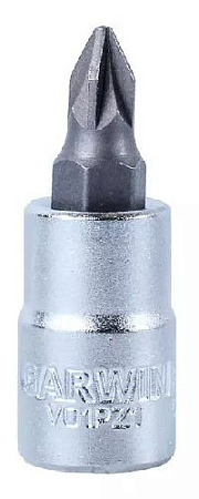 Головка торцевая со вставкой 1/4" PZ2, 37 мм GARWIN Головка торцевая со вставкой 1/4" PZ2, 37 мм GARWIN