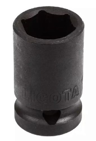 Головка торцевая ударная 1/2" 18 мм, 6 гр., CrMo Licota Головка торцевая ударная 1/2" 18 мм, 6 гр., CrMo Licota
