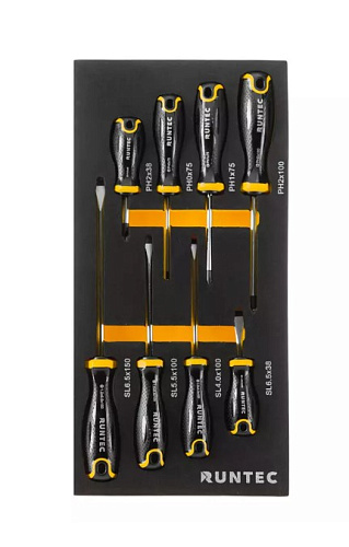 Тележка инструментальная 7 полок, 273 предм, стальная столешница RUNTEC Performance Тележка инструментальная 7 полок, 273 предм, стальная столешница RUNTEC Performance