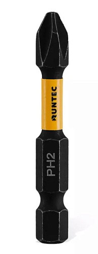 Бита PH №2 L= 50 мм (1/4" HEX) ударная (5 шт) RUNTEC Бита PH №2 L= 50 мм (1/4" HEX) ударная (5 шт) RUNTEC