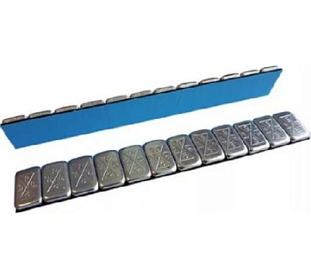 Груза клеевые "Fe" ROSSVIK 60гр (50шт/кор.) тонкие, синий скотч, 5г*12 Груза клеевые "Fe" ROSSVIK 60гр (50шт/кор.) тонкие, синий скотч, 5г*12