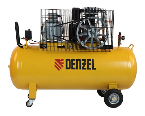 Компрессор масляный ременной 270 л, 5,5 кВт, 850 л/мин, 10 бар, 380 В Denzel BCI5500-T/270 Компрессор масляный ременной 270 л, 5,5 кВт, 850 л/мин, 10 бар, 380 В Denzel BCI5500-T/270