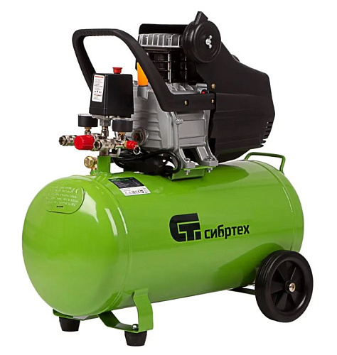 Компрессор масляный прямой привод 50 л, 1,5 кВт, 198 л/мин, 8 бар, 230 В Сибртех КК-1500/50 Компрессор масляный прямой привод 50 л, 1,5 кВт, 198 л/мин, 8 бар, 230 В Сибртех КК-1500/50