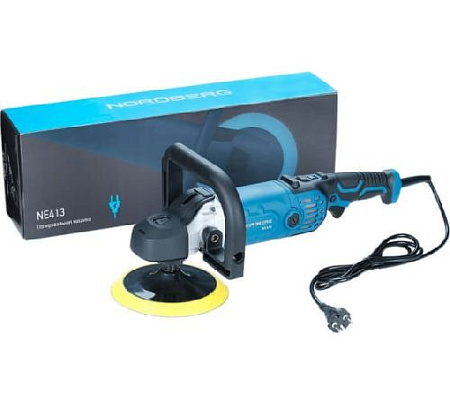 Машина полировальная 180 мм, 600-3500 об/мин, 1300Вт NORDBERG NE413 Машина полировальная 180 мм, 600-3500 об/мин, 1300Вт NORDBERG NE413