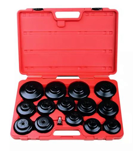 Набор чашек для съема масляных фильтров 15 предм. Licota Набор чашек для съема масляных фильтров 15 предм. Licota