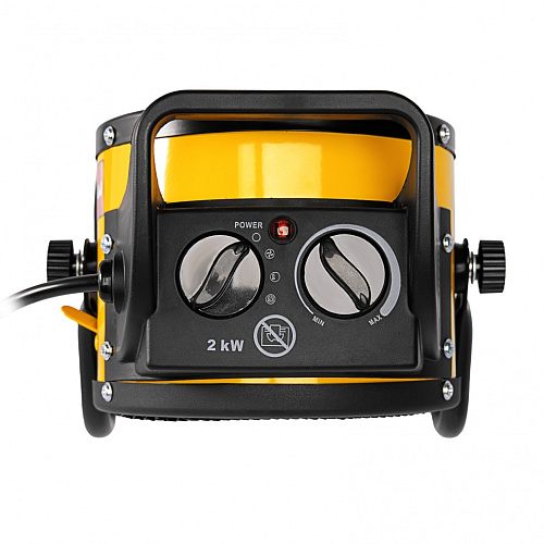 Пушка тепловая электрическая 2 кВт, 230 В, керамический нагреватель Denzel DHC 2-100 Пушка тепловая электрическая 2 кВт, 230 В, керамический нагреватель Denzel DHC 2-100