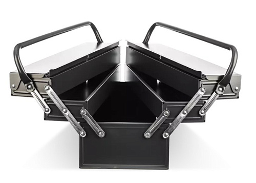 Ящик для инструмента черный металлический раздвижной 530x200x200 мм RUNTEC Ящик для инструмента черный металлический раздвижной 530x200x200 мм RUNTEC