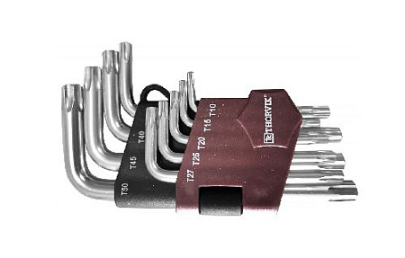 Набор ключей TORX угловых Т10-T50 (9 шт) коротких Thorvik TKS9S Набор ключей TORX угловых Т10-T50 (9 шт) коротких Thorvik TKS9S