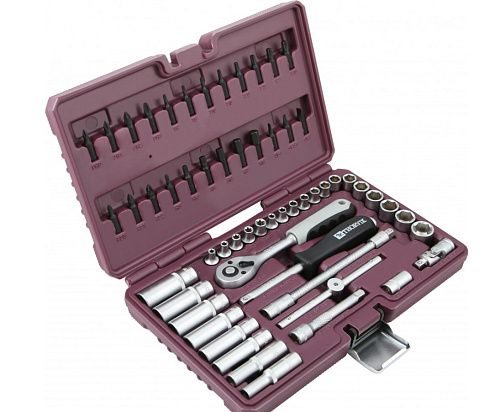 Набор инструмента 57 предм (1/4", 1/2") Thorvik TS057 Набор инструмента 57 предм (1/4", 1/2") Thorvik TS057