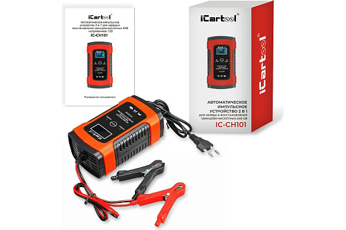 Зарядное устройство автомобильное 12 В, 5 А импульсное с функцией восстановления iCarTool Зарядное устройство автомобильное 12 В, 5 А импульсное с функцией восстановления iCarTool
