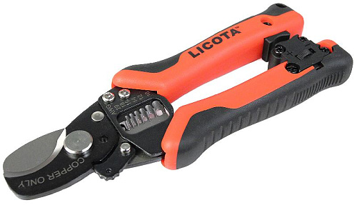 Кабелерез 168 мм (до 10,7 мм) со стриппером (10-20 AWG) Licota Кабелерез 168 мм (до 10,7 мм) со стриппером (10-20 AWG) Licota