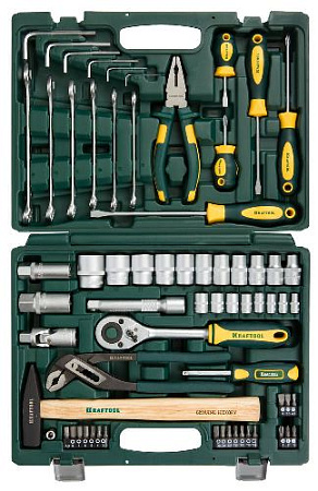 Набор инструмента 66 предм (1/4", 1/2") KRAFTOOL EXTREM-66 Набор инструмента 66 предм (1/4", 1/2") KRAFTOOL EXTREM-66