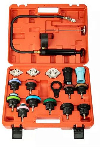 Набор для тестирования герметичности системы охлаждения (в кейсе) 19 предм SpecX Набор для тестирования герметичности системы охлаждения (в кейсе) 19 предм SpecX