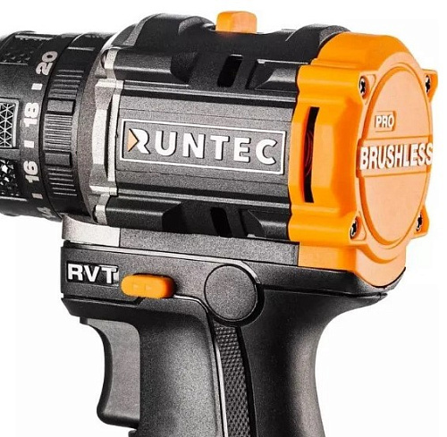 Дрель-шуруповерт аккумуляторная ударная 20 В, 60 Нм, 2*2 Ач, бесщеточный двиг. RUNTEC PRO Дрель-шуруповерт аккумуляторная ударная 20 В, 60 Нм, 2*2 Ач, бесщеточный двиг. RUNTEC PRO